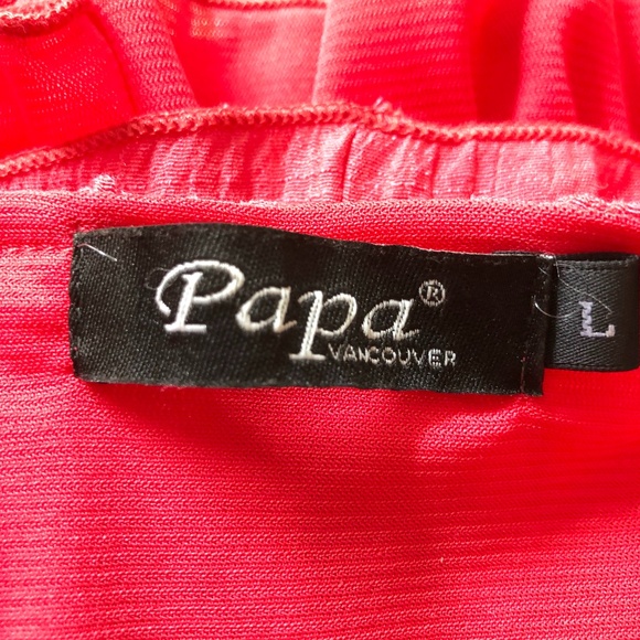 Papa Vancouver Dark Coral coloured Dress Size: Large - Picture 10 of 12